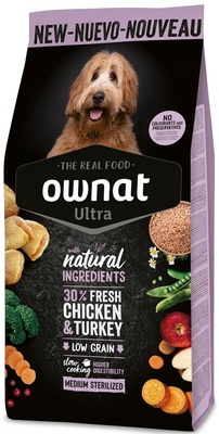 Pienso Perros Ownat Ultra Medium Sterilized 3 kg